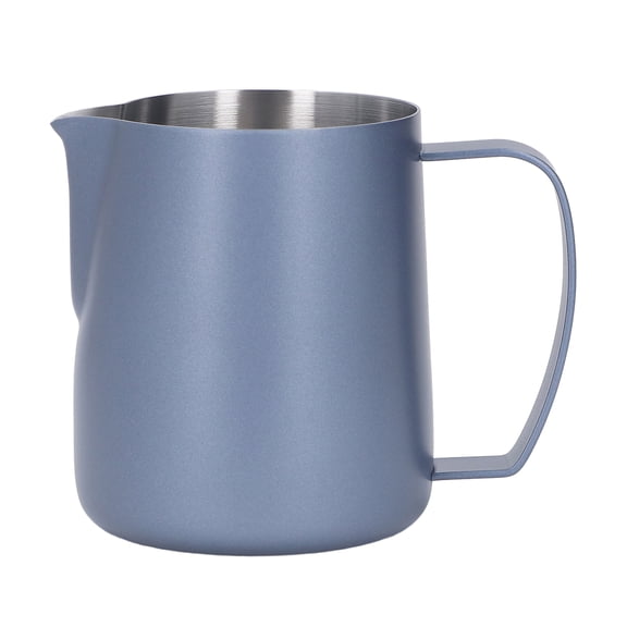Royal Blue Milk Frothing Pitcher 450ml Stainless Steel Frother Cup with Precision Spout for Latte Art
