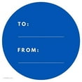 thumbnail image 1 of Royal Blue Modern To/From Circle Gift Labels, 40-Pack, 1 of 1