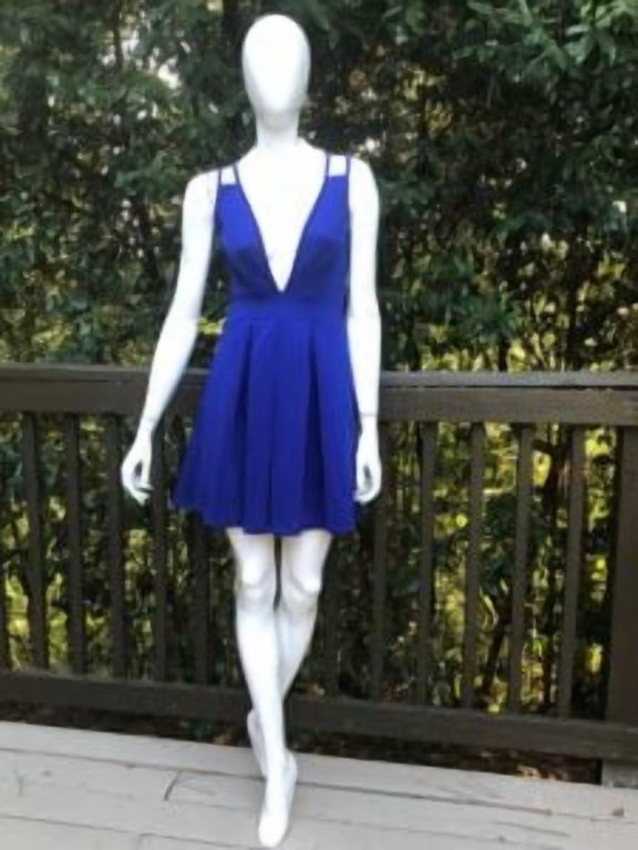Royal Blue Open Front Dress