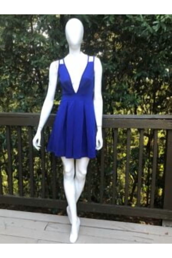Royal Blue Open Front Dress