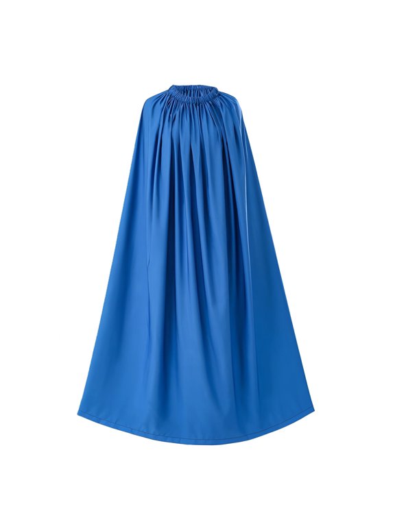Royal Blue Outdoor Changing Robe, Quick-Drying Polyester Beach Changing Poncho, Full Privacy, Easy Wear