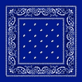 thumbnail image 1 of Royal Blue Paisley Bandanas - Dozen Packed 22x22, 1 of 1