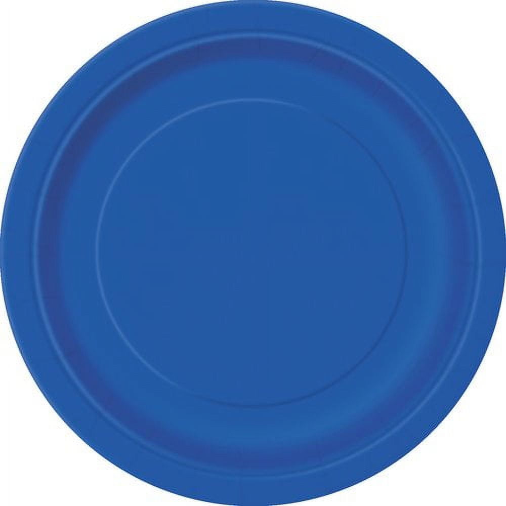 Royal Blue Paper Dinner Plates, 9", 50 Count