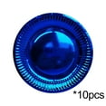 thumbnail image 1 of Royal Blue Party Plates 7 Inch -10 Count, Disposable Plastic Dark Blue Dinner Plates for Party Dessert Cake Appetizer, 1 of 7