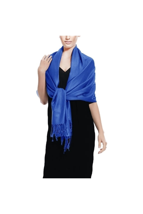 Royal Blue Pashmina Shawl Wrap Scarf