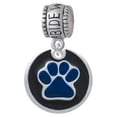 thumbnail image 1 of Royal Blue Paw on Black Disc - Abide With Me Charm Bead, 1 of 1