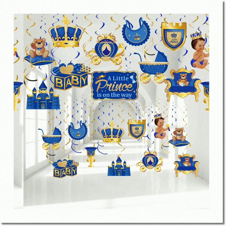 Blue Baby Shower Hanging Decorations Blue Baby Shower Hanging Decorations