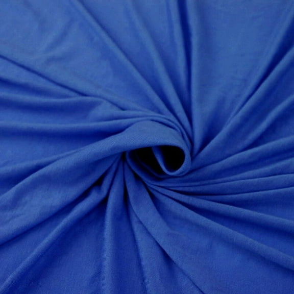 Royal Blue Rayon Jersey Spandex Knit Fabric, DIY Projects by 1 YARD