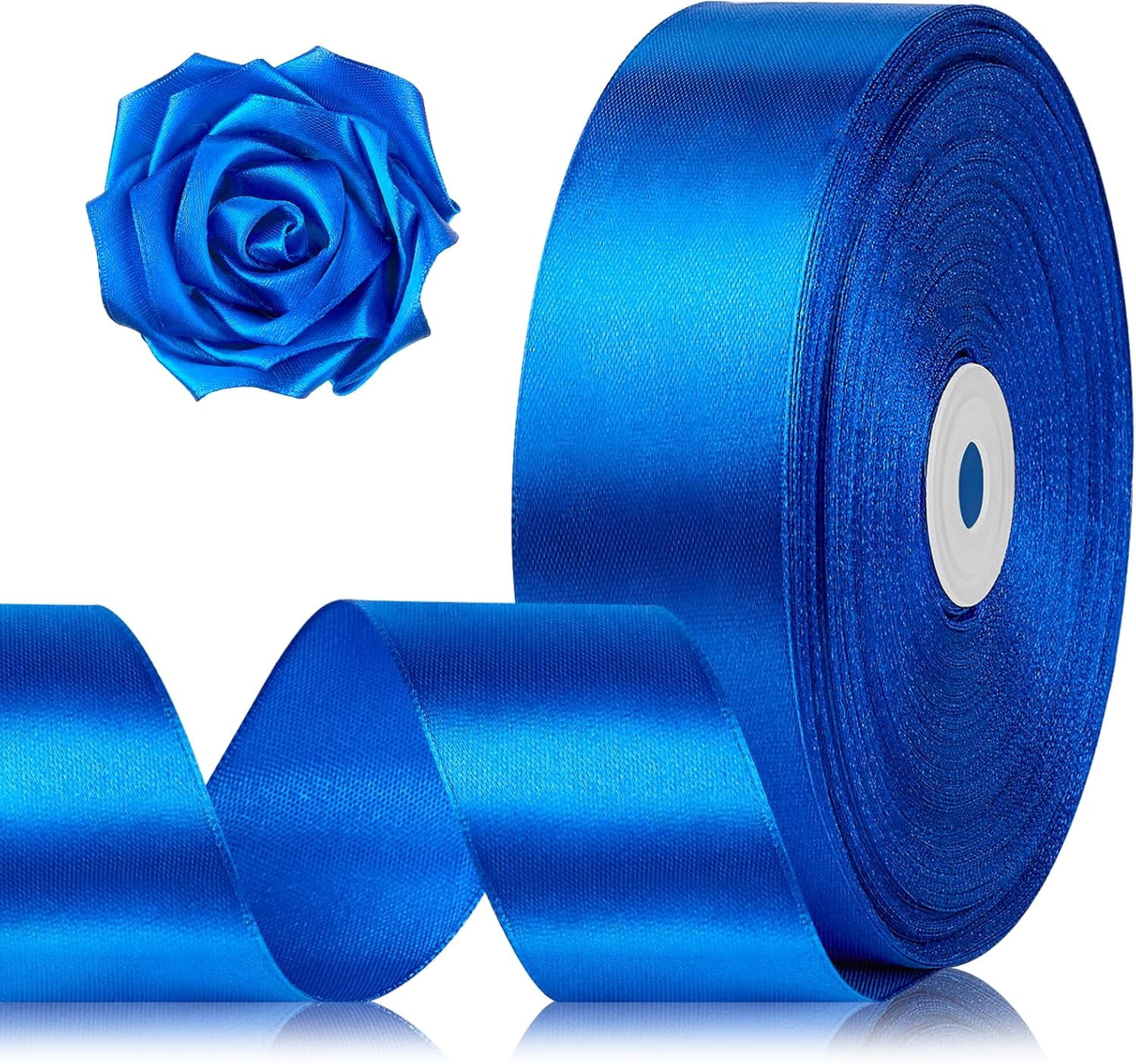 Royal Blue Ribbon 1-1/2 Inch x 100 Yards, Satin Ribbon | Soft Satiny ...