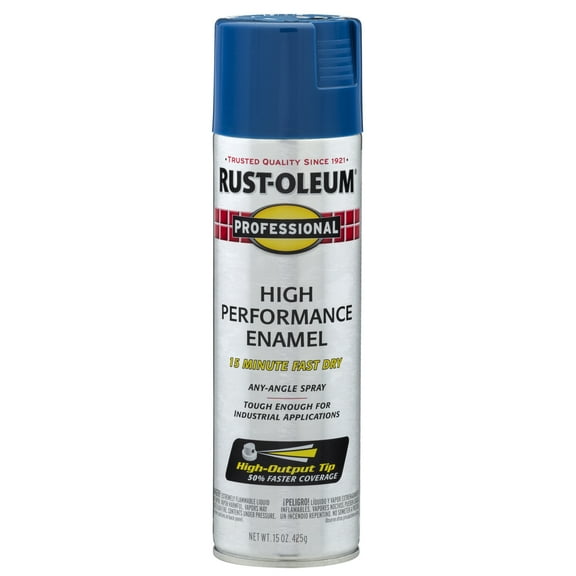 6 Pack, Royal Blue, Rust-Oleum Professional High Performance Gloss Enamel Spray Paint-7527838, 15 oz