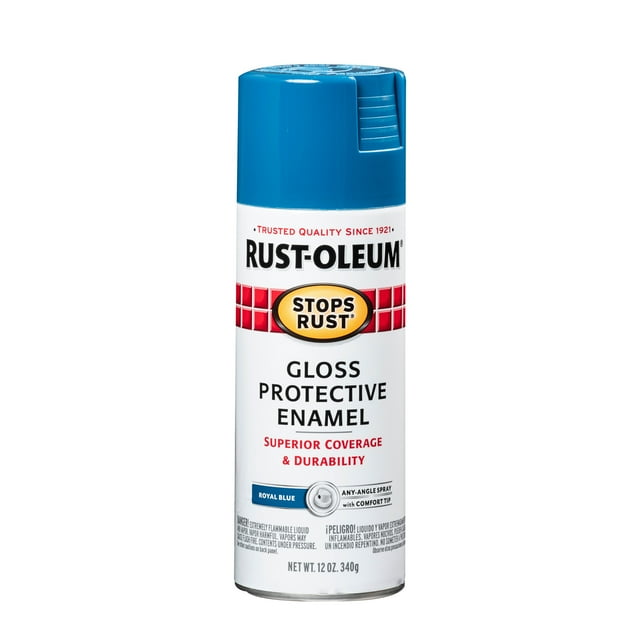Royal Blue, RustOleum Stops Rust Gloss Protective Enamel Spray Paint