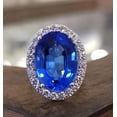 thumbnail image 1 of Royal Blue Sapphire Ring, Handmade Blue Sapphire Ring, Sapphire Solitaire Ring, Ceylon Blue Sapphire Ring for Men's, Gift for Her., 1 of 1