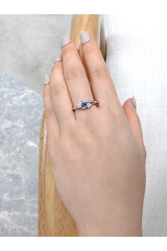 Royal Blue Sapphire Ring, Handmade Blue Sapphire Ring, Sapphire Solitaire Ring, Ceylon Blue Sapphire Ring for Men's, Gift for Her.