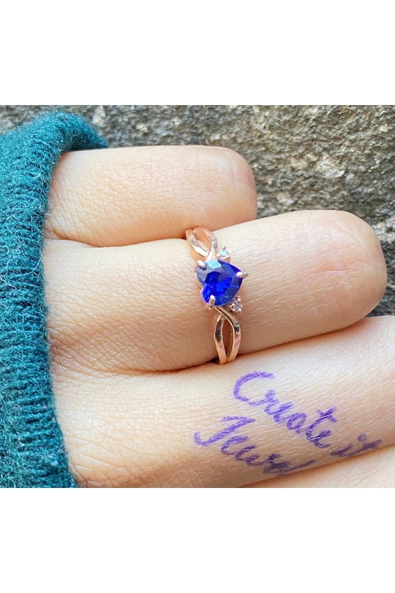 Royal Blue Sapphire Ring, Handmade Blue Sapphire Ring, Sapphire Solitaire Ring, Ceylon Blue Sapphire Ring for Men's, Gift for Her.