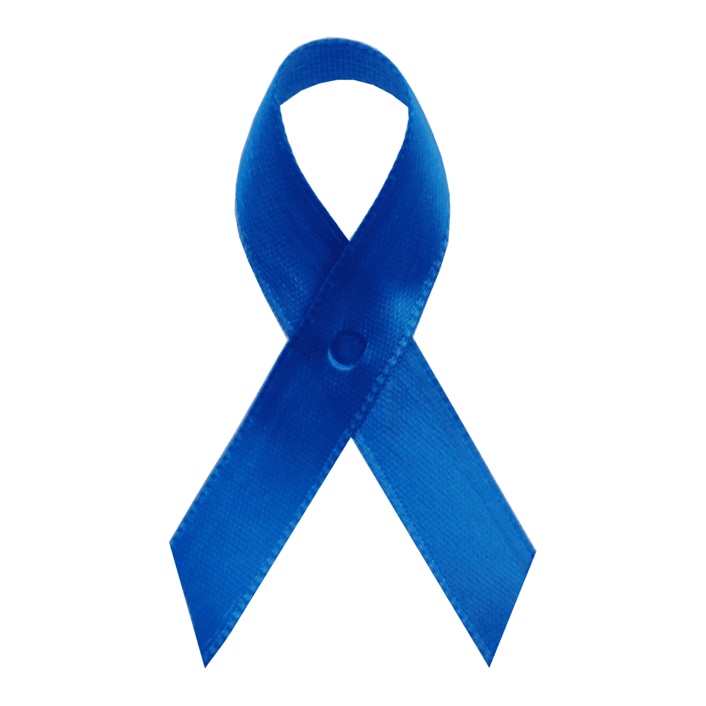 Royal Blue Satin Awareness Ribbons - Bag of 250 Fabric Ribbons w/ Safety Pins