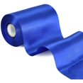 thumbnail image 1 of Royal Blue Satin Ribbon Solid Fabric Large Ribbon4 Inch x 22yd Wide for Cutting Ceremony Kit Grand Opening Chair Sash Table Hair Car Bows Sewing Craft Gift Wrapping Wedding Party Decoration, 1 of 7