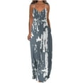 thumbnail image 1 of Royal Blue Sleeveless Slip for Women Summer Fall V Neck Spandex Floral Graphic Maxi Long Loose Fit Brunch Dresses Womens 2025 Clothing Trendy Country Concert Y2K S, 1 of 1