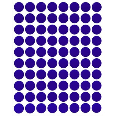 Royal Blue Small Circle Labels Dots (13mm) 0.5  Round Paper Sticker Sheets 1/2 Inch - 8640 Pack by Royal Green