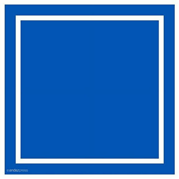 Royal Blue Solid Color Square Gift Label Stickers, 40-Pack