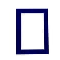 thumbnail image 1 of Royal Blue Suede Acid Free 16x20 Picture Frame Mats with White Core Bevel Cut for 12x18 Pictures -, 1 of 4