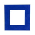thumbnail image 1 of Royal Blue Suede Acid Free 20x20 Picture Frame Mats with White Core Bevel Cut for 12x12 Pictures -, 1 of 4