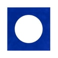 thumbnail image 1 of Royal Blue Suede Acid Free 7x7 Cirlce Picture Frame Mat with White Core Bevel Cut for 5x5 Pictures, 1 of 3