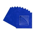thumbnail image 1 of Royal Blue Suede Acid Free 7x7 Square Picture Frame Mat with White Core Bevel Cut for 5x5 Pictures, 1 of 3