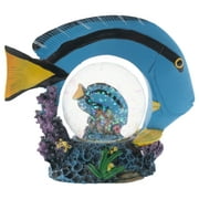 Royal Blue Tang Fish Figurine 45MM Glitter Water Globe Decoration