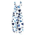 thumbnail image 1 of Royal Blue Thin Overall Straight Leg Long Leg Brunch Pants for Women Fall Summer Heart Lover Graphic Loose Fit Overalls Pants Catsuit Ladies 2025 Clothing Trendy XXL, 1 of 5