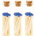 thumbnail image 1 of Royal Blue Tip Decorative Matches, 60 Small Premium Wooden Matches | Artisan Matches for Candles, Safety Matches for Lighting Candles with Match Striker On The Bottle | Perfect Candle Accessories, 1 of 4