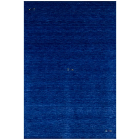 Magic Rugs Royal Blue Pictorial Gabbeh Modern Rug, 6' x 9'