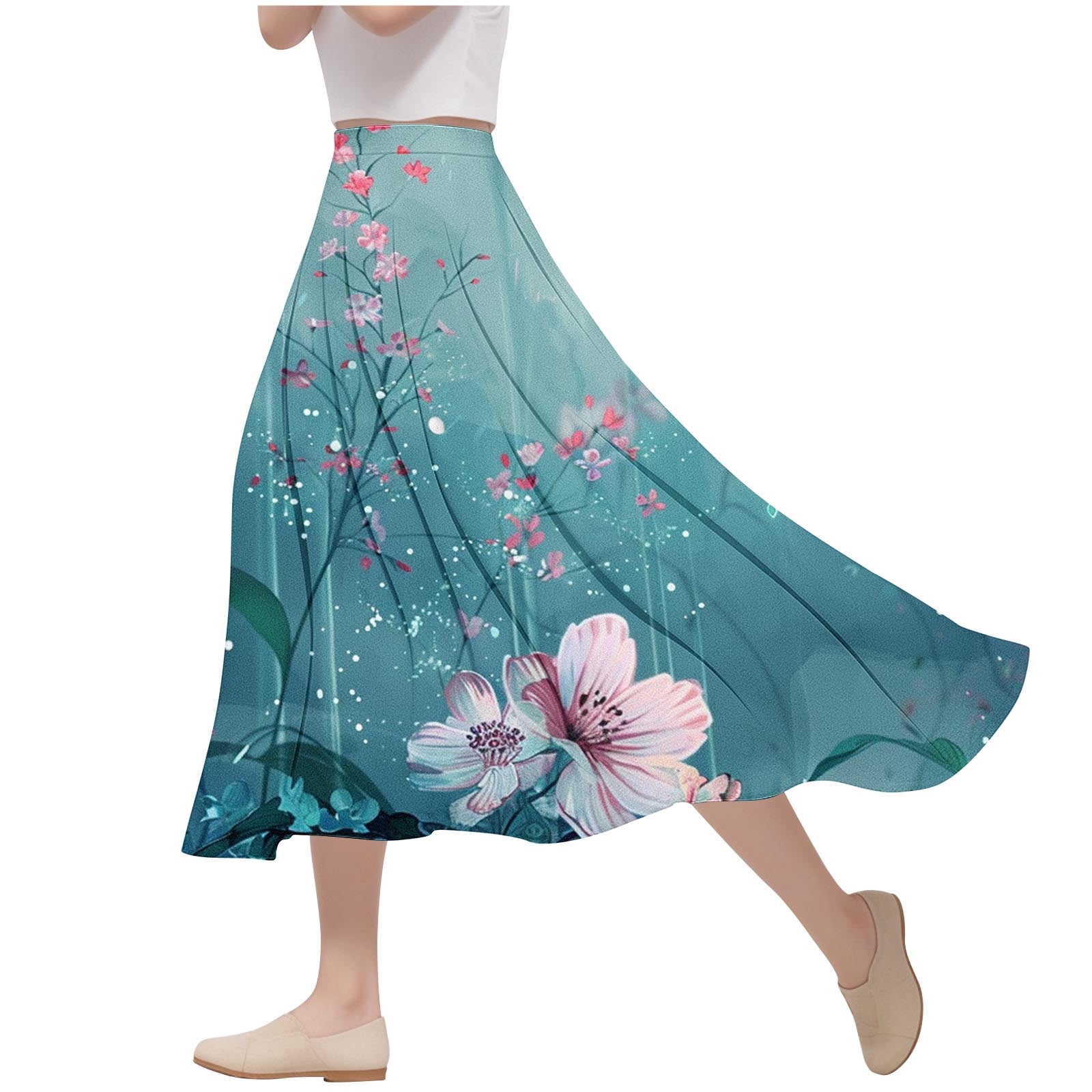 FAVIPT Linen Shirts For Women 3/4 Lace Length Sleeve Blouses Vintage Embroidered Boho Gauze Tops V Neck Patchwork Bandage Tunic Tees Summer 2025 White,L-703103
