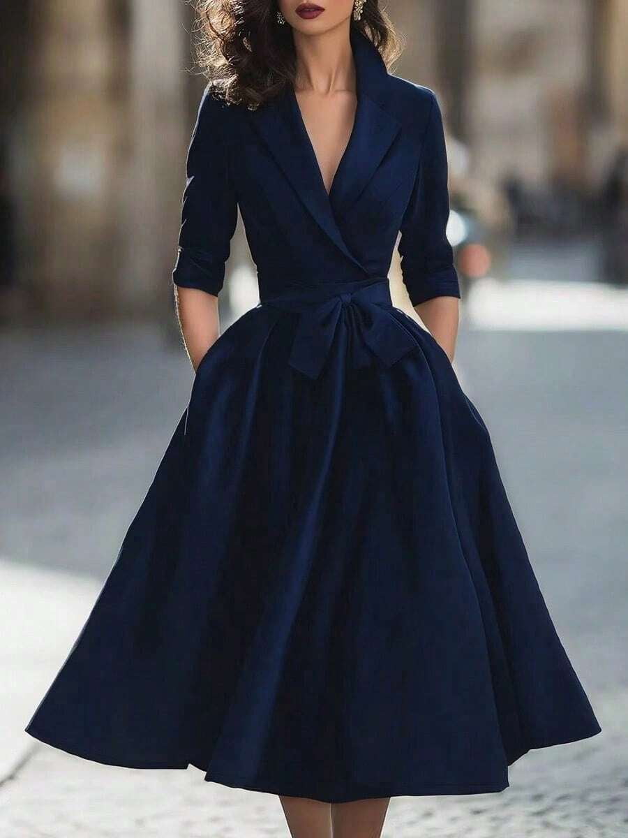 royal blue wrap dress Sleeveless Look Dress, Blue, Size 16 With a wrap Royal Blue Silk Satin Wrap