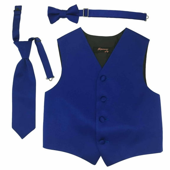 Royal Boys Satin Vest Spencer J - Boys 13-14
