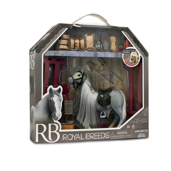 Royal Breeds Barn Buddies Set - Dapple Grey