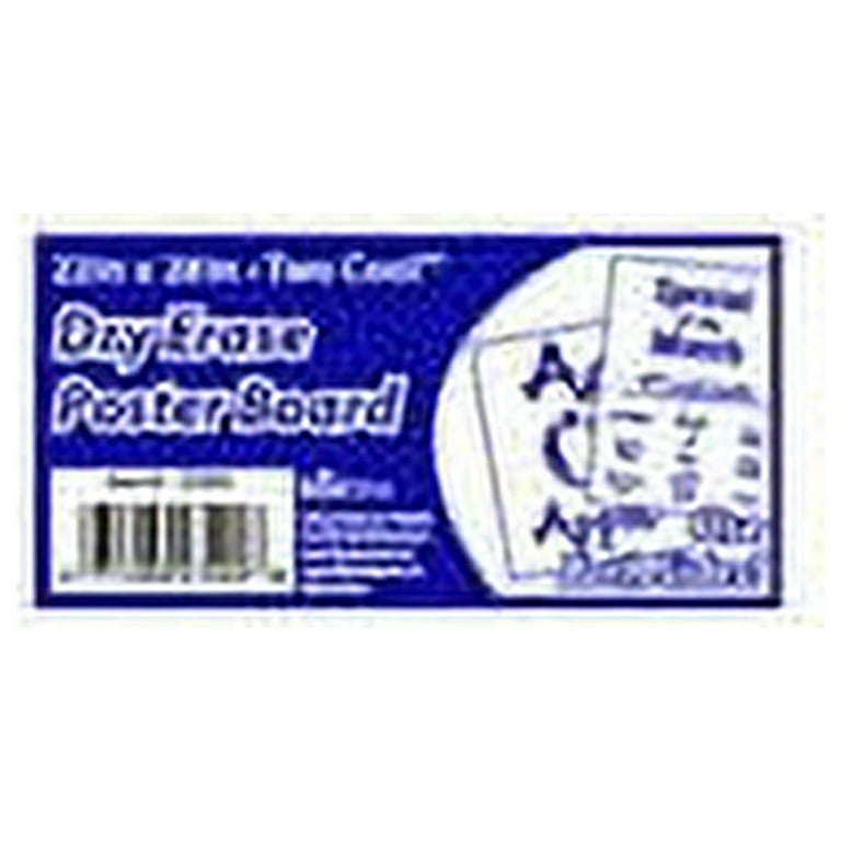 White Dry Erase Poster Board 2 Sided, 22x28