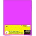 thumbnail image 1 of Royal Brites Fluorescent Pink Poster Board, High Quality 2-Sided 22"x28" Poster Board for School, Work Projects, Arts & Crafts, Water & Fade Resistant Posterboard for Signs & Presentations, 25 Pack, 1 of 5