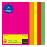 Royal Brites Neon Poster Board, Posterboard for Signs, School Projects, 25 Pack, 14 x 22