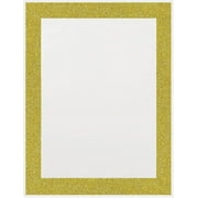 Royal Brites Ultra Brite Gold Glitter Frame with Mega Chips on White Poster Board, Perfect for Signs, Creative Projects, and other Bold Messages, 22 x 28; Pack of 25