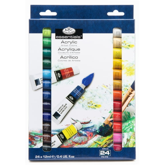Royal & Langnickel Essentials 24pc Artist Acrylic Paint Set (12ml) | ACR12-24 |