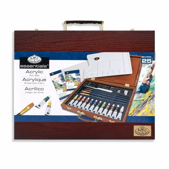 Royal & Langnickel Essentials 25pc Acrylic Painting Travel Art Set