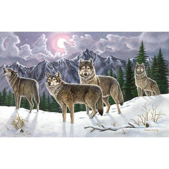 Royal Brush Adult Painting by Numbers Kit, Wolves
