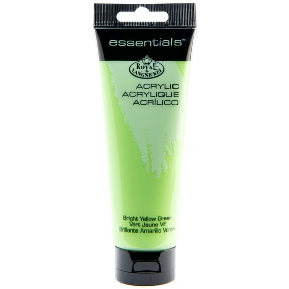 Royal & Langnickel Essentials Acrylic Paint - Bright Yellow Green, 120ml