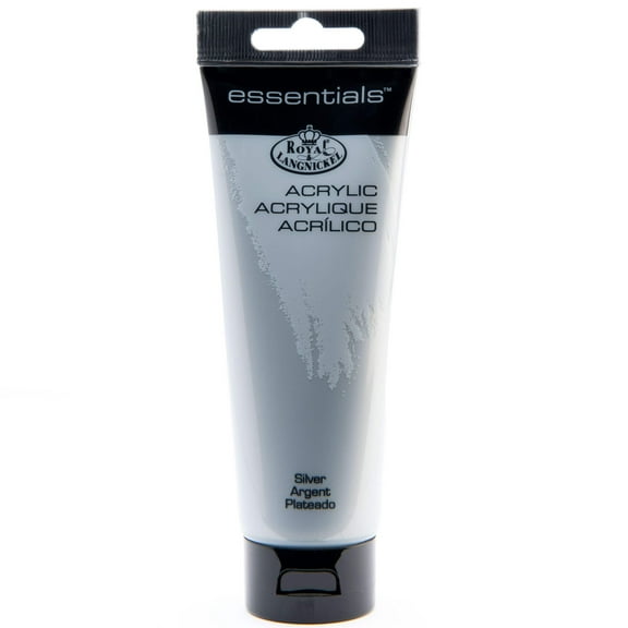 Royal & Langnickel Essentials Acrylic Paint - Silver, 120ml