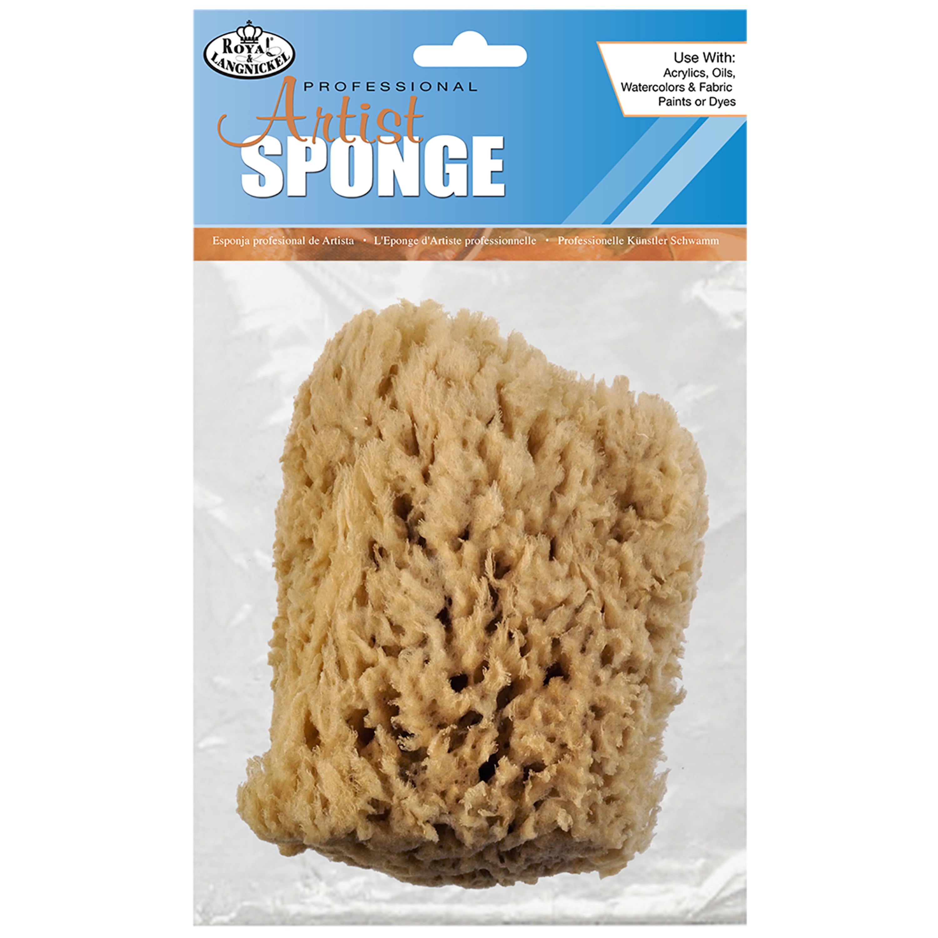 Natural Sea Wool Art Sponge: Premium Professional Grade 5-6 Unbleached,  Excellent for Painting, Decorating, Texturing, Sponging, Marbling Effects