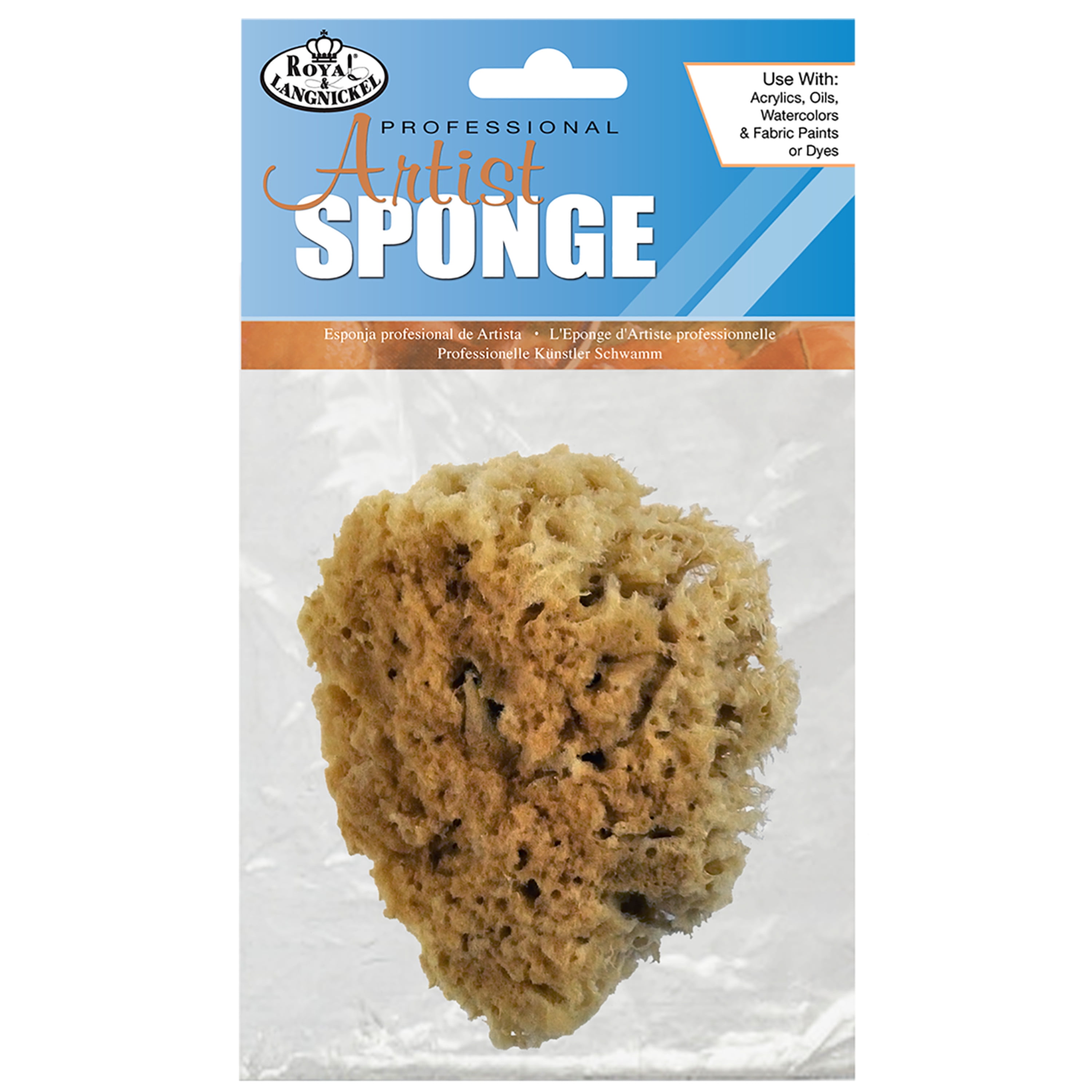 Natural Sea Sponges for Artists - Unbleached 5-5.5 2pc Value Pack: Great  for Painting Decorating Texturing Sponging Marbling Effects Faux Finishes