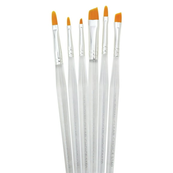 Royal Brush Clear Choice Brush Set, Filberts & Angulars