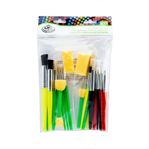 Royal Brush Cool Art Stencil Brush (25 per Pack) Multicolor