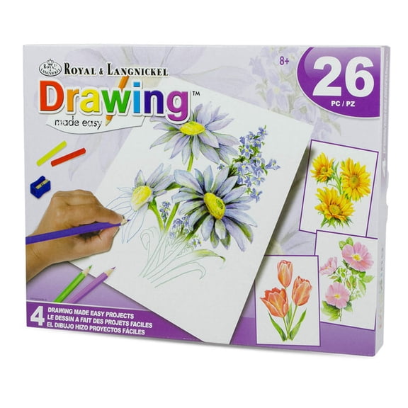 Royal Brush Drawing Flowers