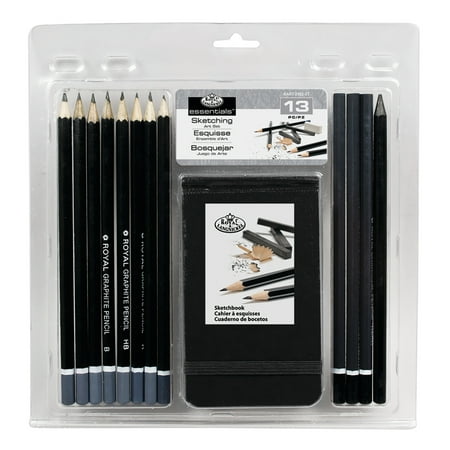 Royal Brush Essentials Sketching Art Set With Sketchbook